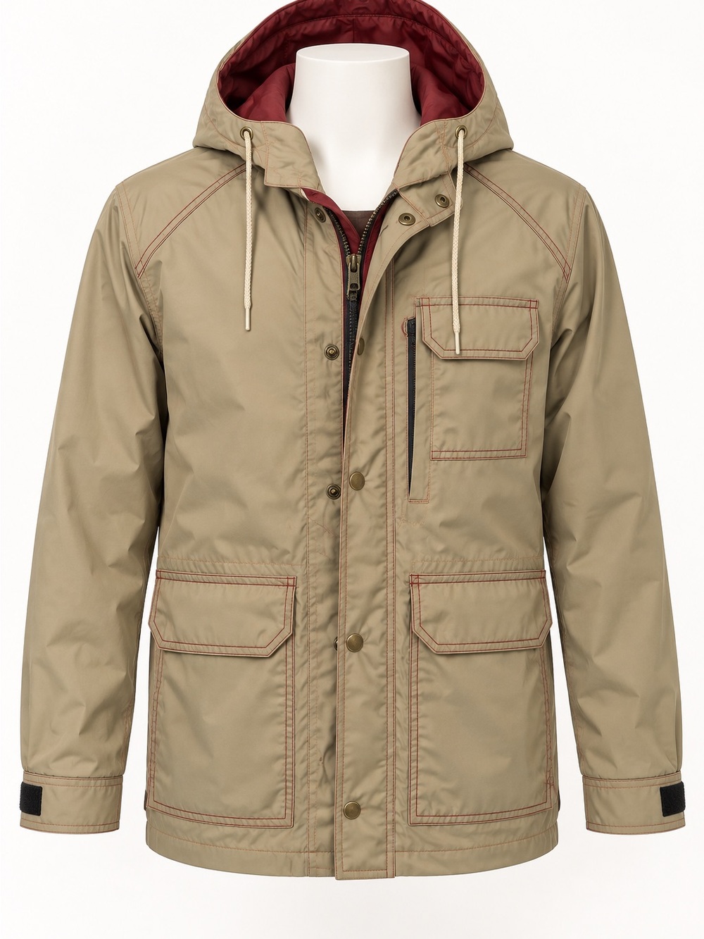 Vintage 80s Eddie Bauer Storm Shed Mountain Parka Jacket Men's Size M Tan VTG